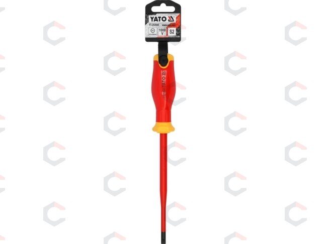 Izoliuotas atsuktuvas elektrikui | labai plonas | 6,5 x 150 mm | 1000 V (YT-282645) 2 Izoliuotas atsuktuvas elektrikui | labai plonas | 6,5 x 150 mm | 1000 V (YT-282645) 2