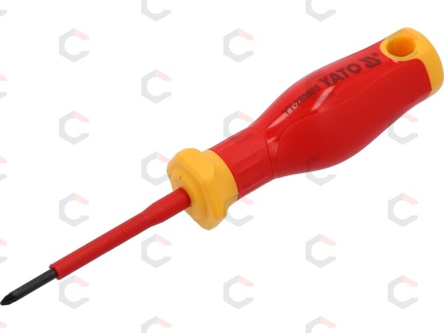 Izoliuotas atsuktuvas elektrikui | labai plonas | PZ0 x 60 mm | 1000 V (YT-282655) Izoliuotas atsuktuvas elektrikui | labai plonas | PZ0 x 60 mm | 1000 V (YT-282655)
