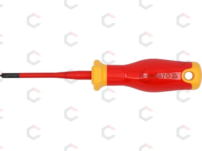 Izoliuotas atsuktuvas elektrikui | labai plonas | SL/PH1 x 80 mm | 1000 V (YT-282660) 1 Izoliuotas atsuktuvas elektrikui | labai plonas | SL/PH1 x 80 mm | 1000 V (YT-282660) 1