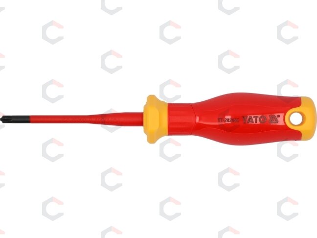 Izoliuotas atsuktuvas elektrikui | labai plonas | SL/PZ1 x 80 mm | 1000 V (YT-282662) 2 Izoliuotas atsuktuvas elektrikui | labai plonas | SL/PZ1 x 80 mm | 1000 V (YT-282662) 2