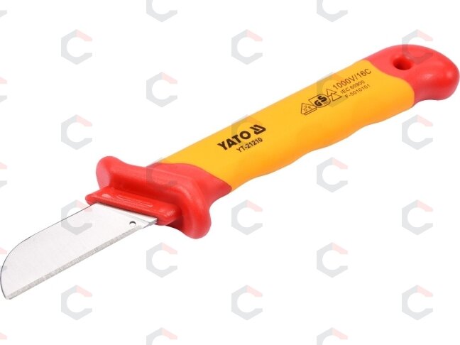 Izoliuotas peilis elektrikui | 50X180 mm | VDE (YT-21210) Izoliuotas peilis elektrikui | 50X180 mm | VDE (YT-21210)