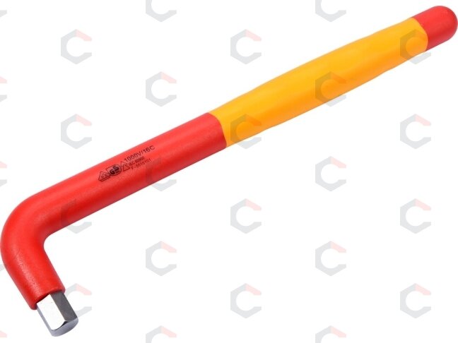 Izoliuotas raktas L-tipo 6-kampis 12 mm VDE (YT-21127)