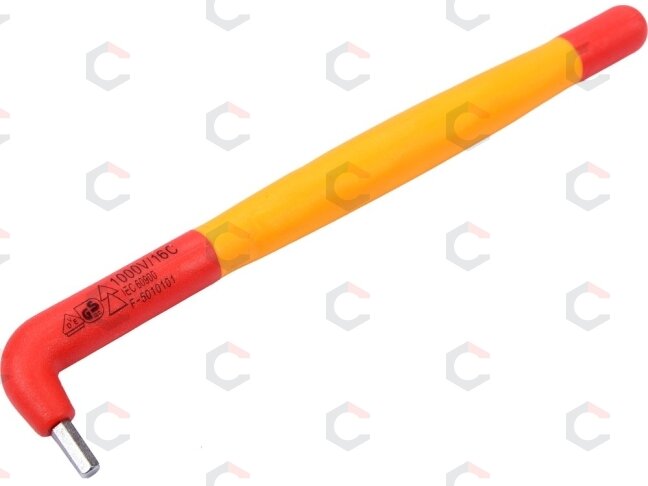 Izoliuotas raktas L-tipo 6-kampis 3 mm VDE (YT-21120) Izoliuotas raktas L-tipo 6-kampis 3 mm VDE (YT-21120)