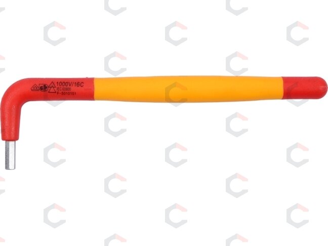 Izoliuotas raktas L-tipo 6-kampis 4 mm VDE (YT-21121) 1 Izoliuotas raktas L-tipo 6-kampis 4 mm VDE (YT-21121) 1