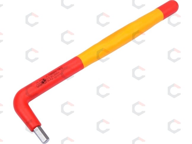Izoliuotas raktas L-tipo 6-kampis 6 mm VDE (YT-21123) Izoliuotas raktas L-tipo 6-kampis 6 mm VDE (YT-21123)