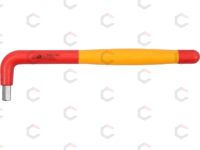 Izoliuotas raktas L-tipo 6-kampis 8 mm VDE (YT-21125) 1