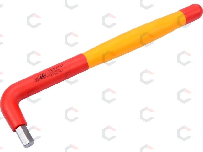 Izoliuotas raktas L-tipo 6-kampis 8 mm VDE (YT-21125) Izoliuotas raktas L-tipo 6-kampis 8 mm VDE (YT-21125)
