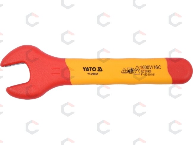 Izoliuotas veržliaraktis elektrikui atviru galu 11mm VDE (YT-20955) 1 Izoliuotas veržliaraktis elektrikui atviru galu 11mm VDE (YT-20955) 1