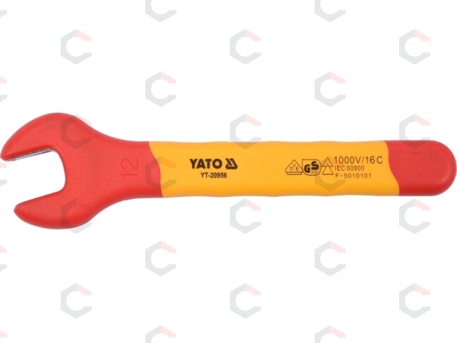 Izoliuotas veržliaraktis elektrikui atviru galu 12mm VDE (YT-20956) 1 Izoliuotas veržliaraktis elektrikui atviru galu 12mm VDE (YT-20956) 1