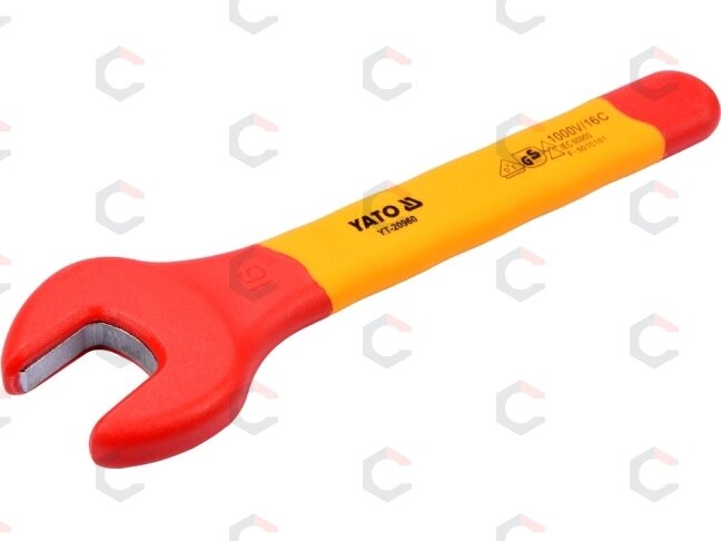 Izoliuotas veržliaraktis elektrikui atviru galu 16mm VDE (YT-20960) Izoliuotas veržliaraktis elektrikui atviru galu 16mm VDE (YT-20960)