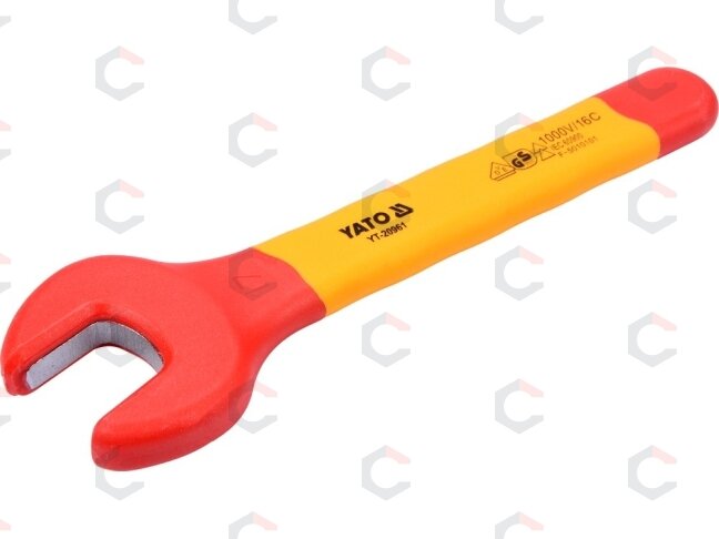 Izoliuotas veržliaraktis elektrikui atviru galu 17mm VDE (YT-20961) Izoliuotas veržliaraktis elektrikui atviru galu 17mm VDE (YT-20961)