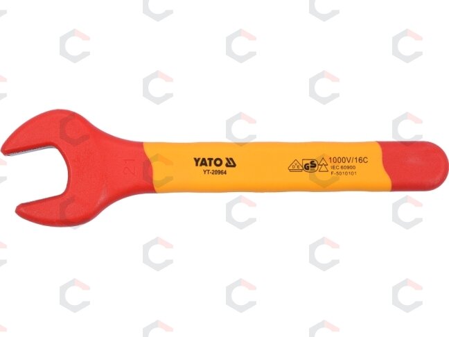 Izoliuotas veržliaraktis elektrikui atviru galu 21mm VDE (YT-20964) 1 Izoliuotas veržliaraktis elektrikui atviru galu 21mm VDE (YT-20964) 1