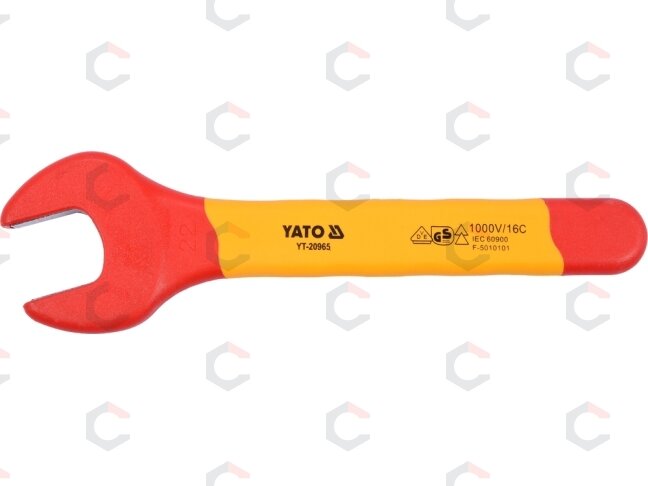 Izoliuotas veržliaraktis elektrikui atviru galu 22mm VDE (YT-20965) 1 Izoliuotas veržliaraktis elektrikui atviru galu 22mm VDE (YT-20965) 1