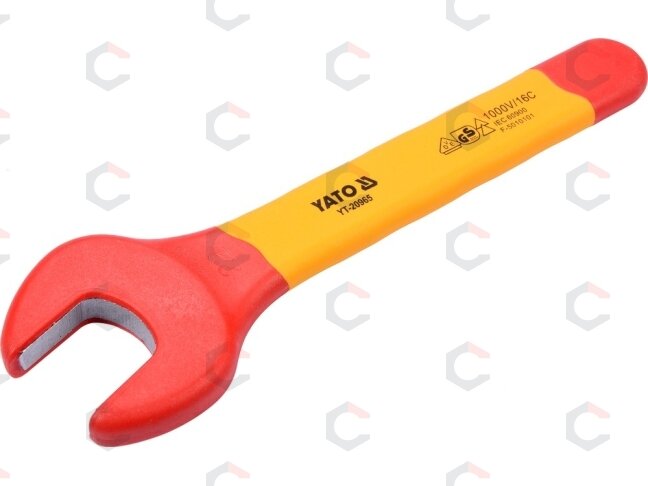 Izoliuotas veržliaraktis elektrikui atviru galu 22mm VDE (YT-20965) Izoliuotas veržliaraktis elektrikui atviru galu 22mm VDE (YT-20965)
