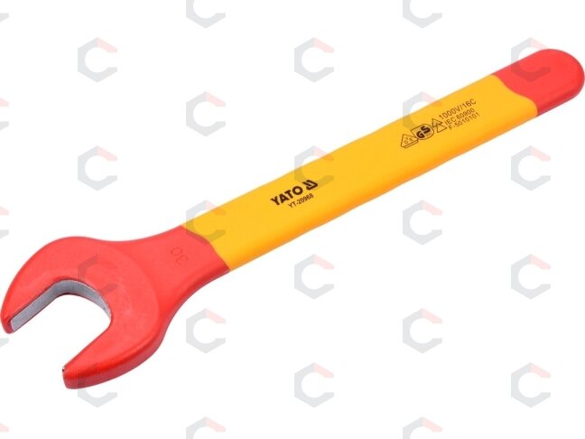 Izoliuotas veržliaraktis elektrikui atviru galu 30mm VDE (YT-20968) Izoliuotas veržliaraktis elektrikui atviru galu 30mm VDE (YT-20968)