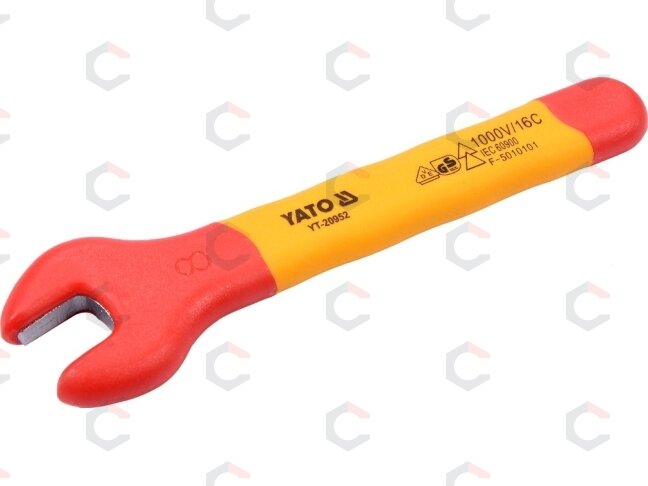 Izoliuotas veržliaraktis elektrikui atviru galu 8mm VDE (YT-20952) Izoliuotas veržliaraktis elektrikui atviru galu 8mm VDE (YT-20952)
