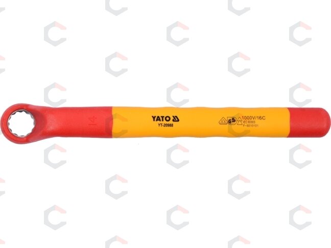 Izoliuotas veržliaraktis elektrikui kilpinis 14mm VDE (YT-20988) 2 Izoliuotas veržliaraktis elektrikui kilpinis 14mm VDE (YT-20988) 2