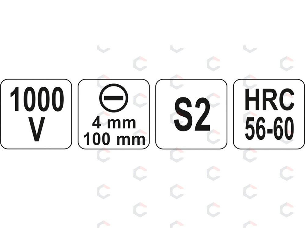 Izoliuotas atsuktuvas elektrikui | 1000V | 4x100 mm (YT-2817) 2 Izoliuotas atsuktuvas elektrikui | 1000V | 4x100 mm (YT-2817) 2