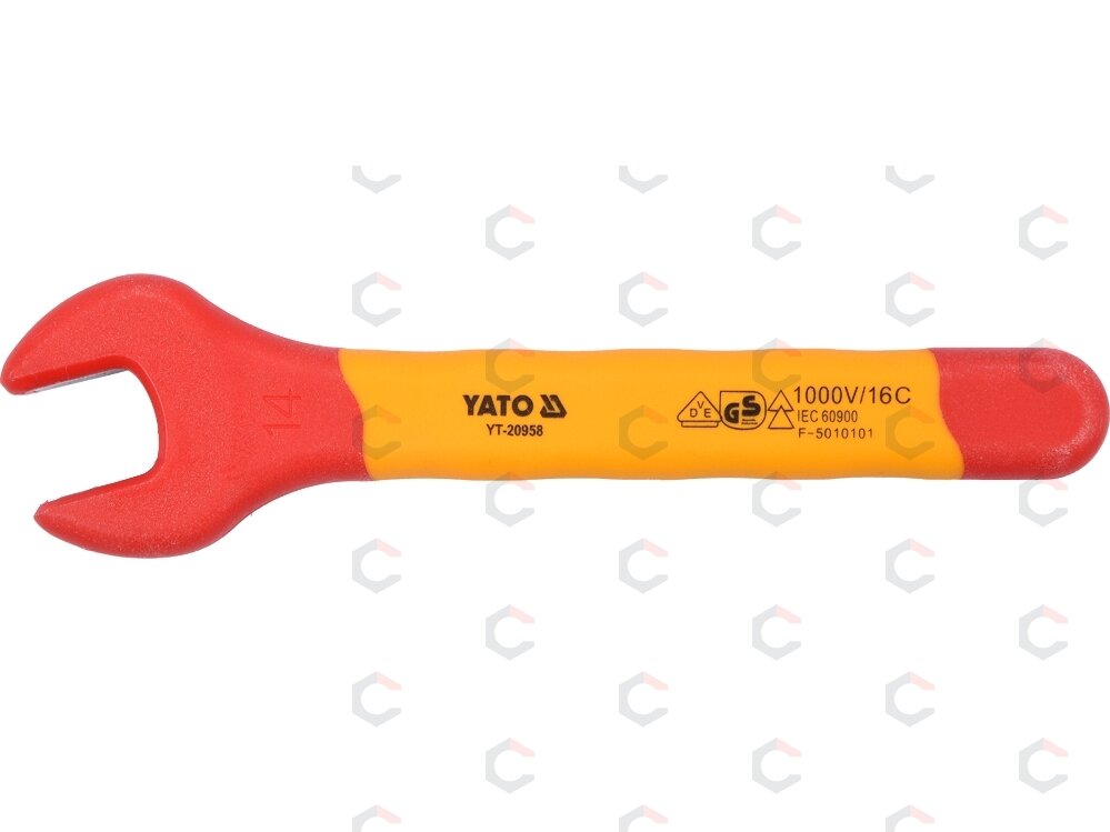 Izoliuotas veržliaraktis elektrikui atviru galu 14mm VDE (YT-20958) 1