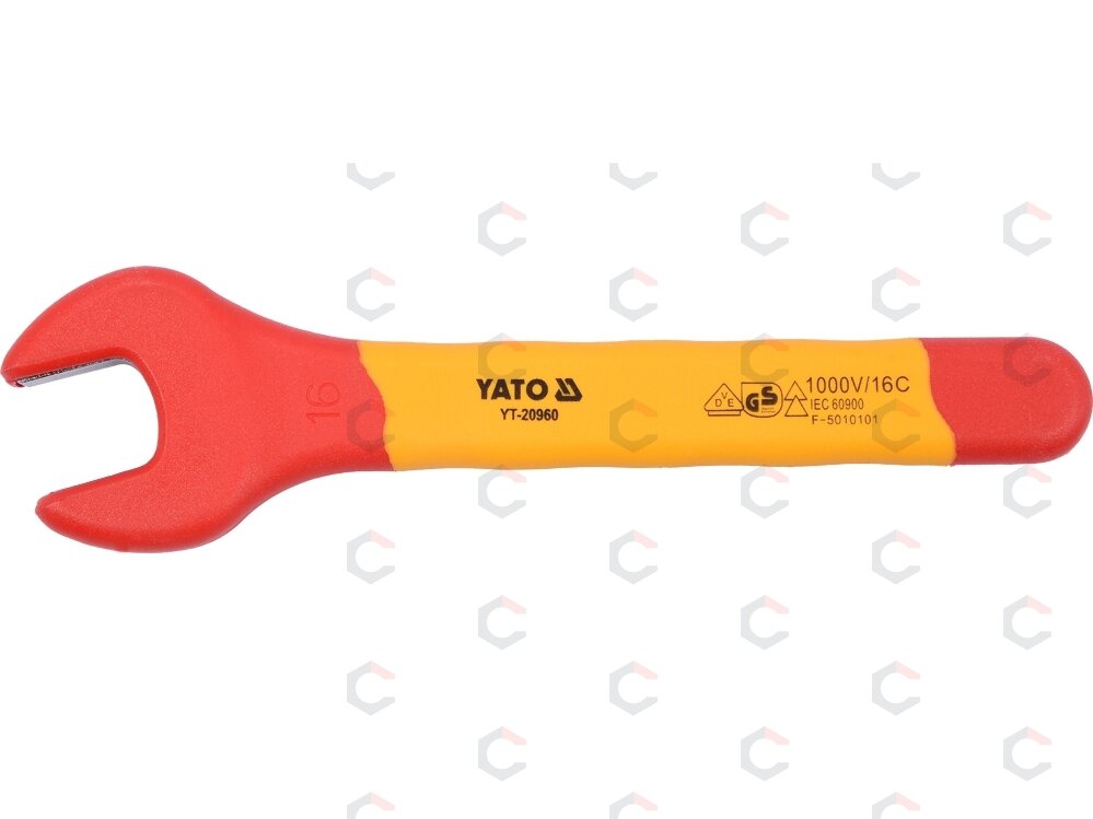 Izoliuotas veržliaraktis elektrikui atviru galu 16mm VDE (YT-20960) 1 Izoliuotas veržliaraktis elektrikui atviru galu 16mm VDE (YT-20960) 1