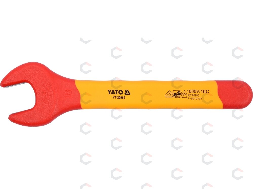 Izoliuotas veržliaraktis elektrikui atviru galu 18mm VDE (YT-20962) 1 Izoliuotas veržliaraktis elektrikui atviru galu 18mm VDE (YT-20962) 1