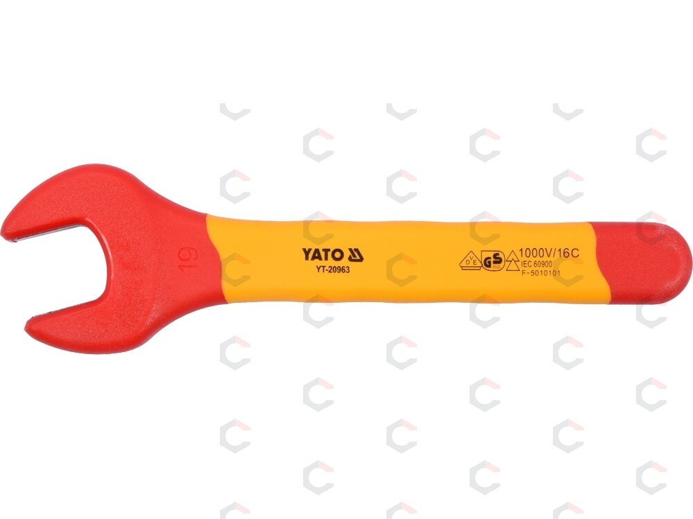 Izoliuotas veržliaraktis elektrikui atviru galu 19mm VDE (YT-20963) 1