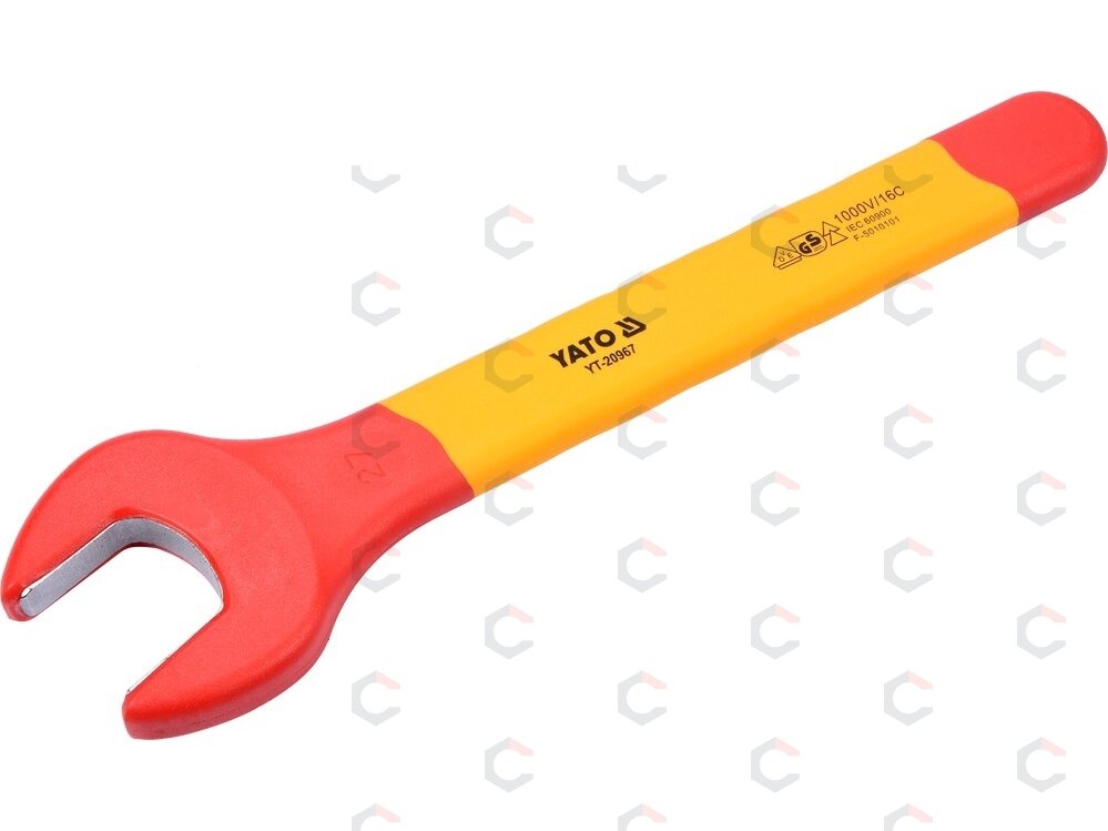 Izoliuotas veržliaraktis elektrikui atviru galu 27mm VDE (YT-20967) Izoliuotas veržliaraktis elektrikui atviru galu 27mm VDE (YT-20967)