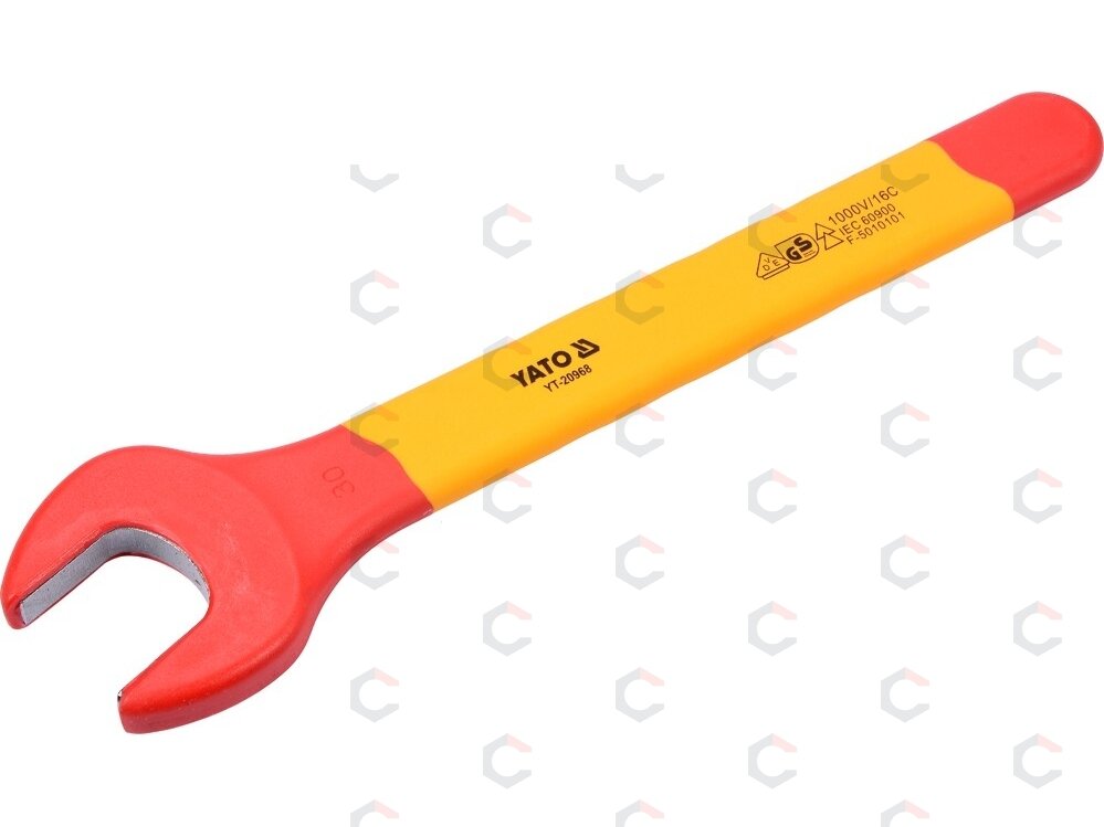 Izoliuotas veržliaraktis elektrikui atviru galu 30mm VDE (YT-20968) Izoliuotas veržliaraktis elektrikui atviru galu 30mm VDE (YT-20968)