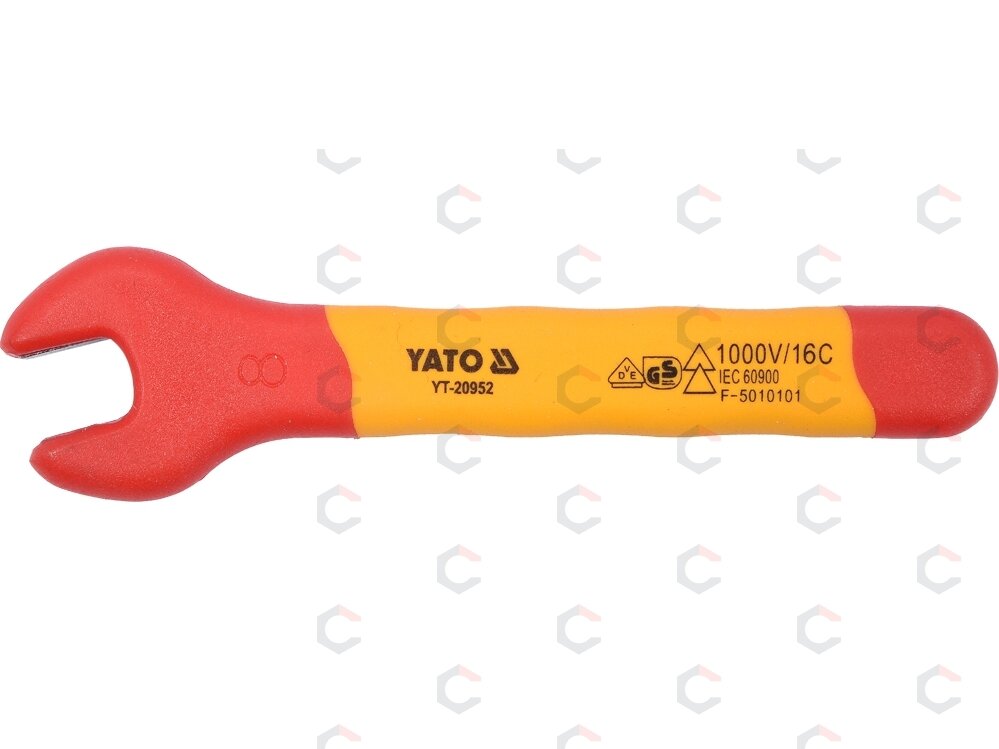 Izoliuotas veržliaraktis elektrikui atviru galu 8mm VDE (YT-20952) 1 Izoliuotas veržliaraktis elektrikui atviru galu 8mm VDE (YT-20952) 1