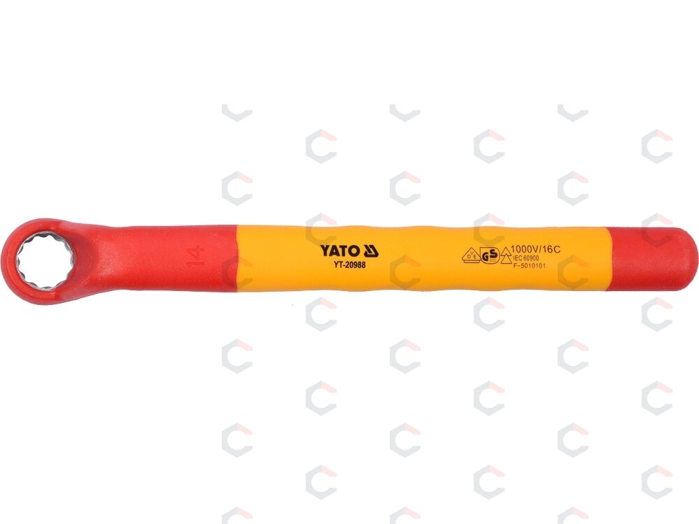 Izoliuotas veržliaraktis elektrikui kilpinis 14mm VDE (YT-20988) 2 Izoliuotas veržliaraktis elektrikui kilpinis 14mm VDE (YT-20988) 2