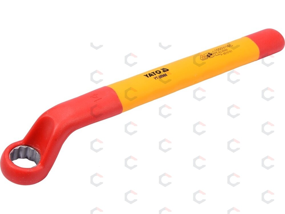 Izoliuotas veržliaraktis elektrikui kilpinis 14mm VDE (YT-20988) Izoliuotas veržliaraktis elektrikui kilpinis 14mm VDE (YT-20988)