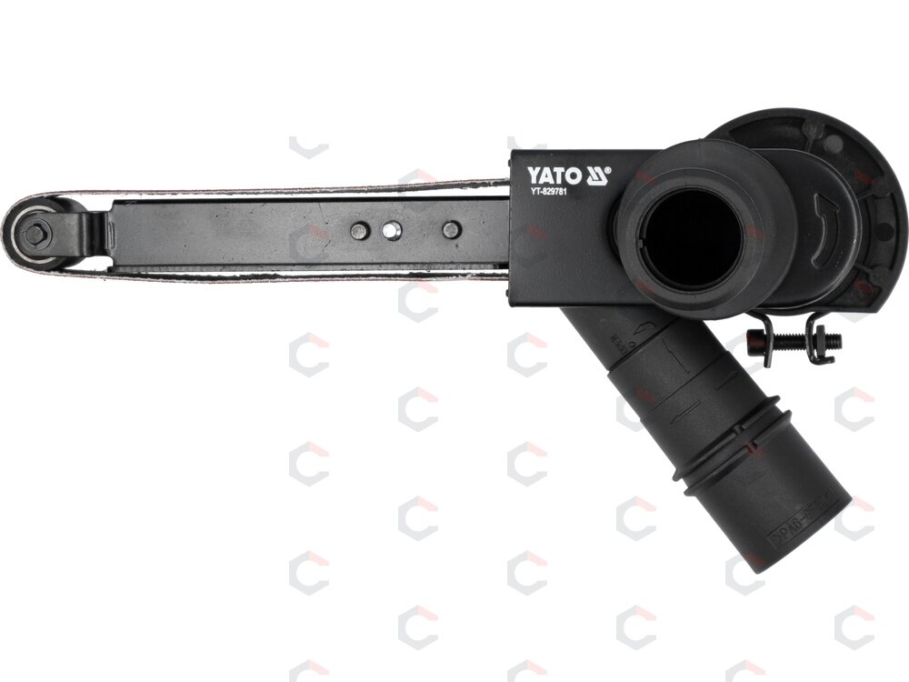 Juostinė šlifavimo mašinėlė | priedas 125 mm kampiniam šlifuokliui | M14 (YT-829781) 3 Juostinė šlifavimo mašinėlė | priedas 125 mm kampiniam šlifuokliui | M14 (YT-829781) 3