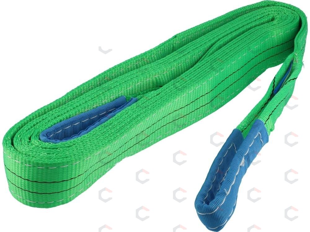 Juostinis diržas / stropas tekstilinis | dvisluoksnis | kilpa | 2t, 5m, 60mm (82274) Juostinis diržas / stropas tekstilinis | dvisluoksnis | kilpa | 2t, 5m, 60mm (82274)