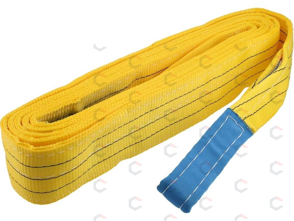 Juostinis diržas / stropas tekstilinis | dvisluoksnis | kilpa | 3t, 6m, 90mm (82282) Juostinis diržas / stropas tekstilinis | dvisluoksnis | kilpa | 3t, 6m, 90mm (82282)