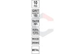 Juosta pneumatiniam šlifuokliui | P100 / 10X330 mm | 10 vnt. (YT-09745) 3