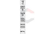 Juosta pneumatiniam šlifuokliui | P60 / 10X330 mm | 10 vnt. (YT-09743) 3 Juosta pneumatiniam šlifuokliui | P60 / 10X330 mm | 10 vnt. (YT-09743) 3