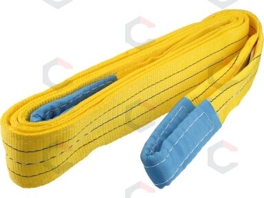 Juostinis diržas / stropas tekstilinis | dvisluoksnis | kilpa | 3t, 4m, 90mm (82281) Juostinis diržas / stropas tekstilinis | dvisluoksnis | kilpa | 3t, 4m, 90mm (82281)