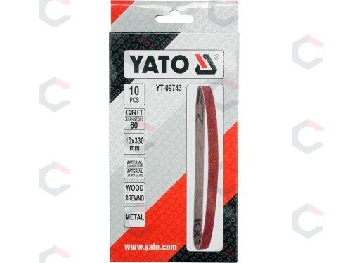 Juosta pneumatiniam šlifuokliui | P60 / 10X330 mm | 10 vnt. (YT-09743) 1 Juosta pneumatiniam šlifuokliui | P60 / 10X330 mm | 10 vnt. (YT-09743) 1