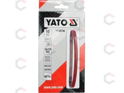 Juosta pneumatiniam šlifuokliui | P120 / 10X330 mm | 10 vnt. (YT-09746) 2 Juosta pneumatiniam šlifuokliui | P120 / 10X330 mm | 10 vnt. (YT-09746) 2