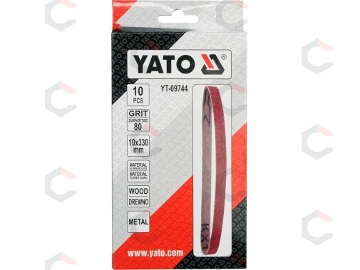 Juosta pneumatiniam šlifuokliui | P80 / 10X330 mm | 10 vnt. (YT-09744) 2 Juosta pneumatiniam šlifuokliui | P80 / 10X330 mm | 10 vnt. (YT-09744) 2