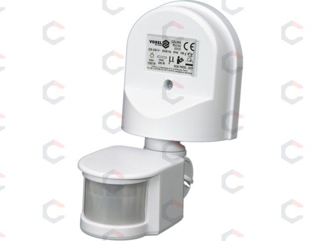 Judesio daviklis PIR IP44 baltas (83123) Judesio daviklis PIR IP44 baltas (83123)