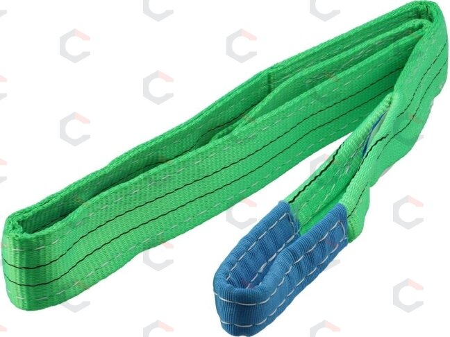 Juostinis diržas / stropas tekstilinis | dvisluoksnis | kilpa | 2t, 2m, 60mm (82271) Juostinis diržas / stropas tekstilinis | dvisluoksnis | kilpa | 2t, 2m, 60mm (82271)