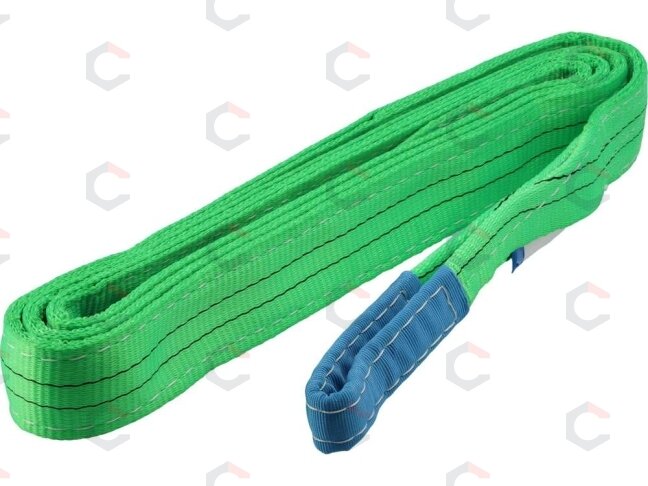 Juostinis diržas / stropas tekstilinis | dvisluoksnis | kilpa | 2t, 4m, 60mm (82273) Juostinis diržas / stropas tekstilinis | dvisluoksnis | kilpa | 2t, 4m, 60mm (82273)