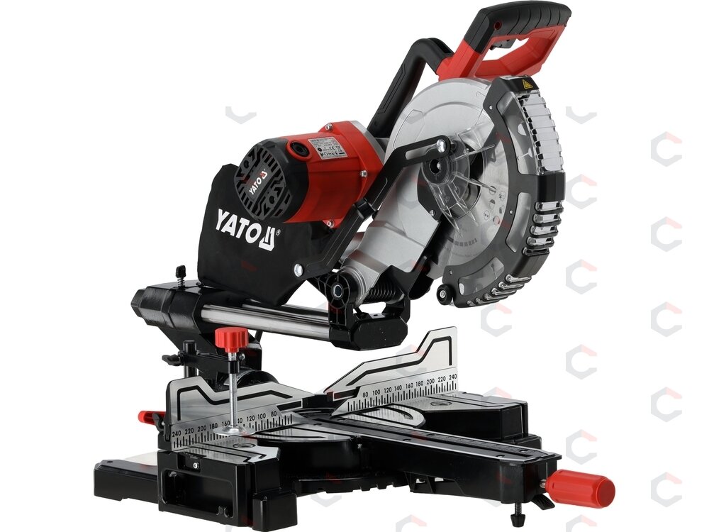 Skersavimo pjūklas su pratraukimu ir lazeriu | 1800 W | 255 mm (YT-821732) Skersavimo pjūklas su pratraukimu ir lazeriu | 1800 W | 255 mm (YT-821732)