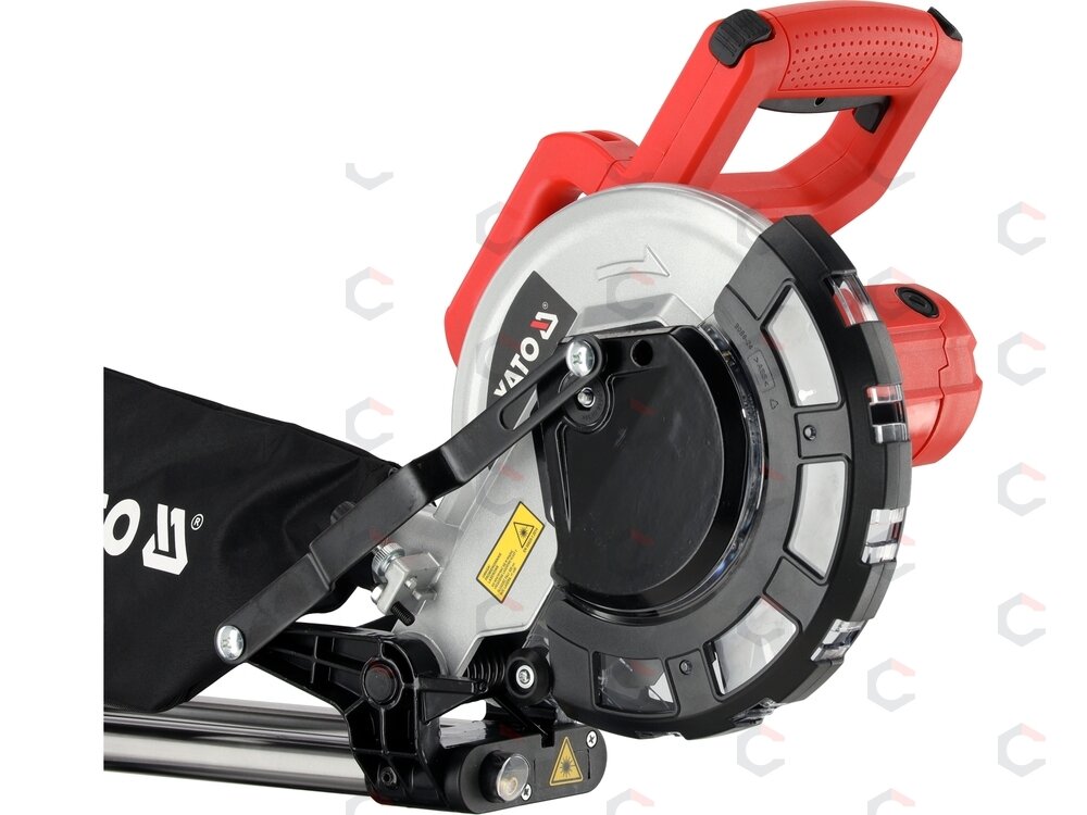 Skersavimo pjūklas su pratraukimu ir lazeriu | 2000 W | 216 mm (YT-821710) 6