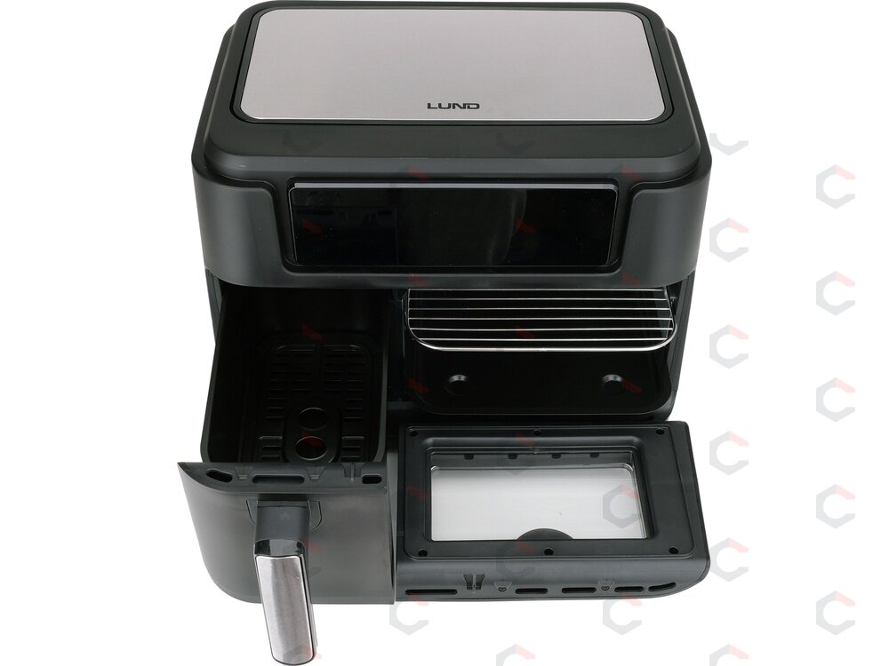 Karšto oro gruzdintuvė dviguba | be aliejaus, juoda | 2400 W, 3.5 L + 7.5 L (67564) 5