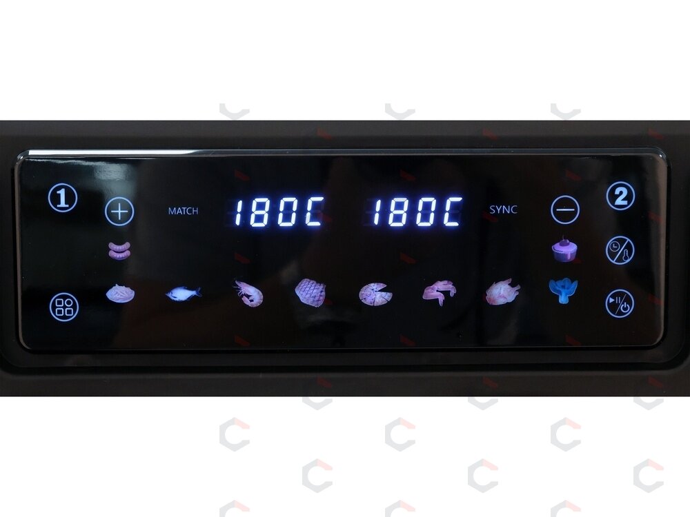 Karšto oro gruzdintuvė dviguba | be aliejaus, juoda | 2400 W, 3.5 L + 7.5 L (67564) 6