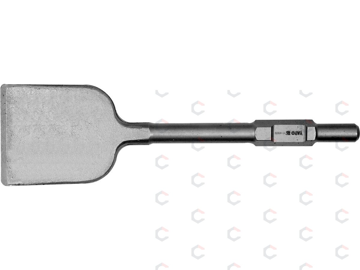 Kaltas plokščias | asfaltui ir betonui | 125 x 450 mm / HEX antgalis (YT-47372) 1 Kaltas plokščias | asfaltui ir betonui | 125 x 450 mm / HEX antgalis (YT-47372) 1