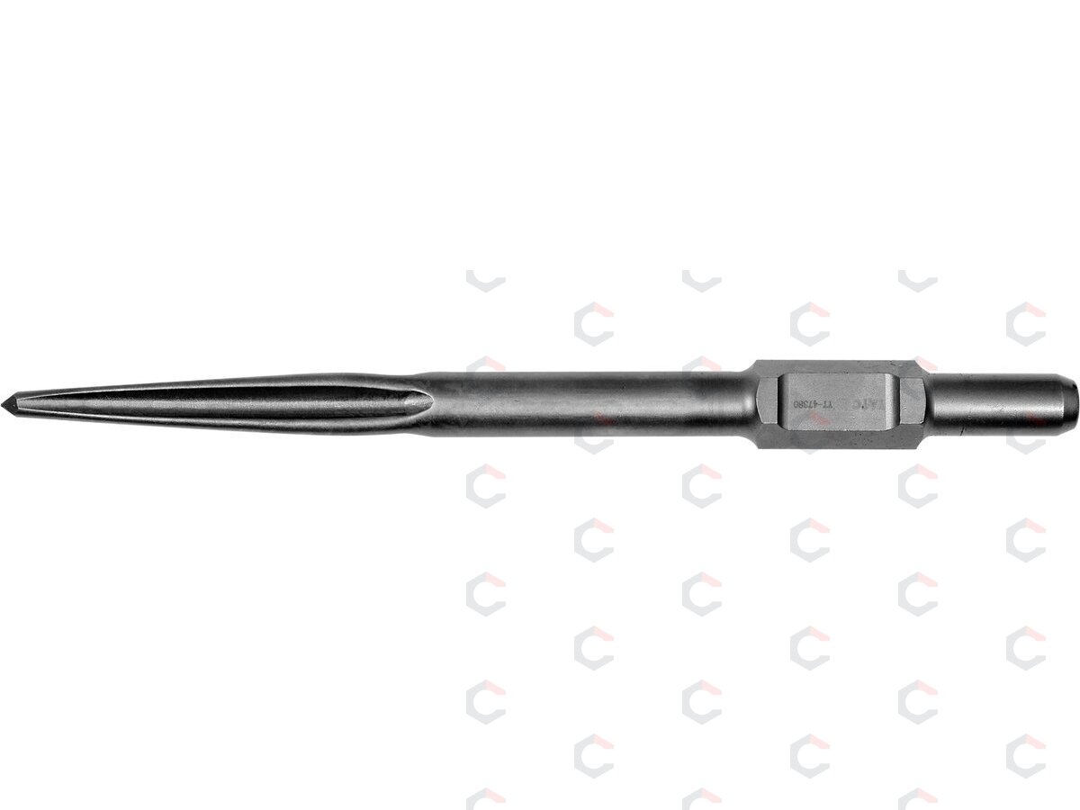 Kaltas smailas aštrus | asfaltui ir betonui | 410 mm / HEX antgalis (YT-47380) 2 Kaltas smailas aštrus | asfaltui ir betonui | 410 mm / HEX antgalis (YT-47380) 2