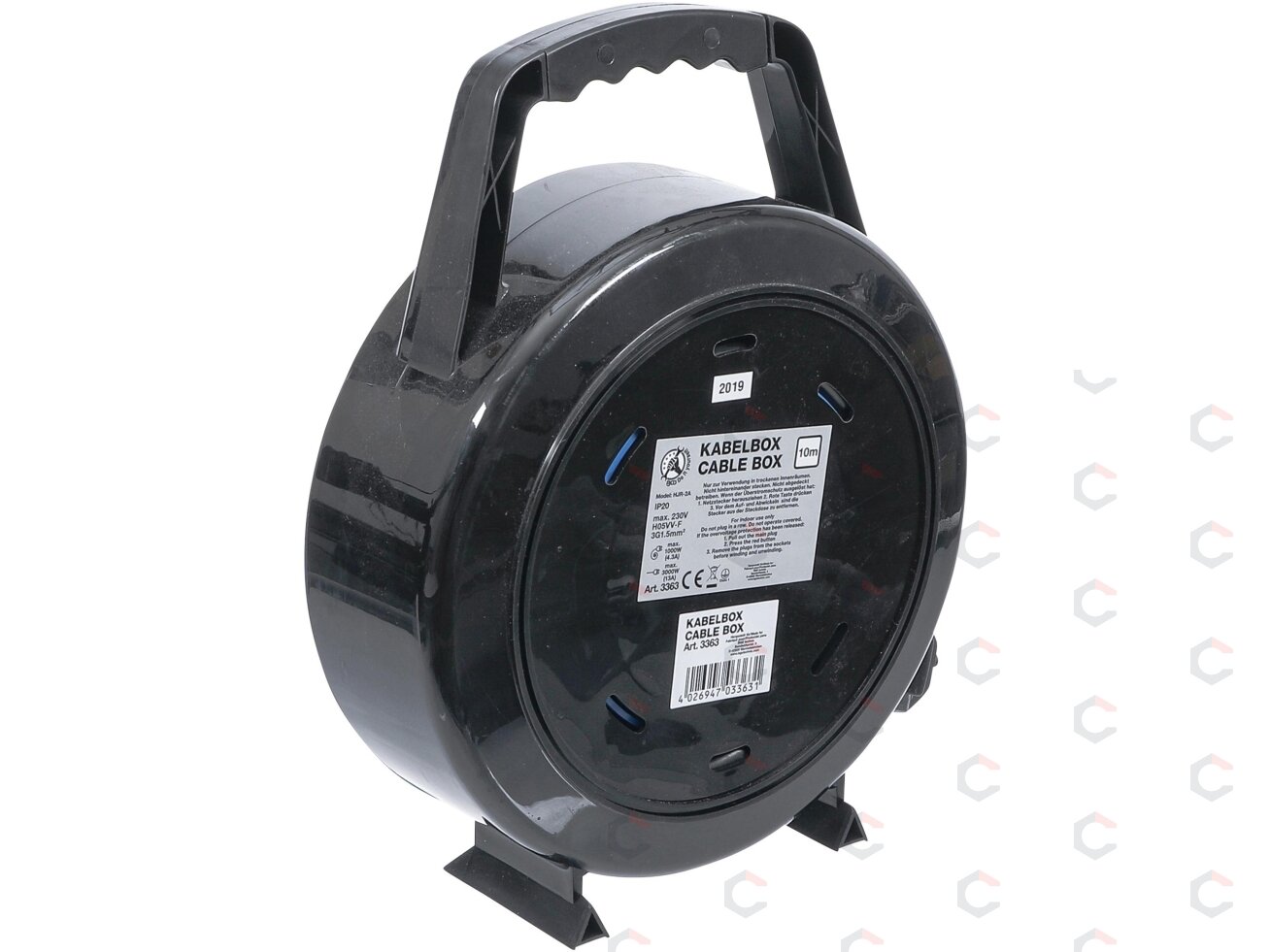 Kabelinė ritė 10 m | 3 x 1.5 mm² | 4 lizdai | IP 20 | 3000 W (3363) 2 Kabelinė ritė 10 m | 3 x 1.5 mm² | 4 lizdai | IP 20 | 3000 W (3363) 2
